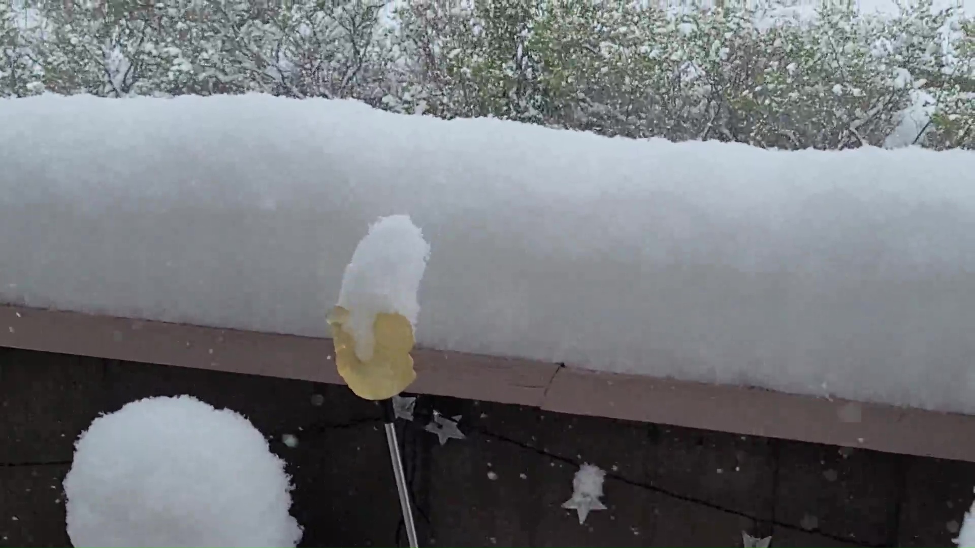 Snow in Great Falls on October 18