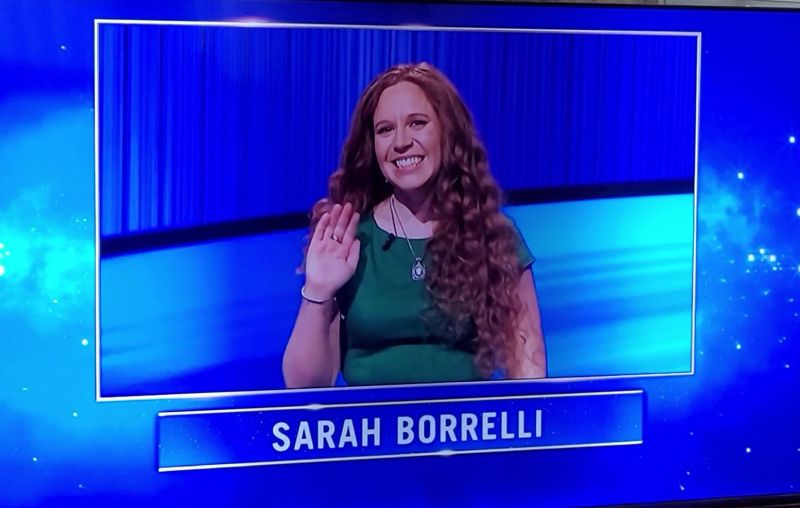 Sara Borelli from Montana on "Jeopardy!"