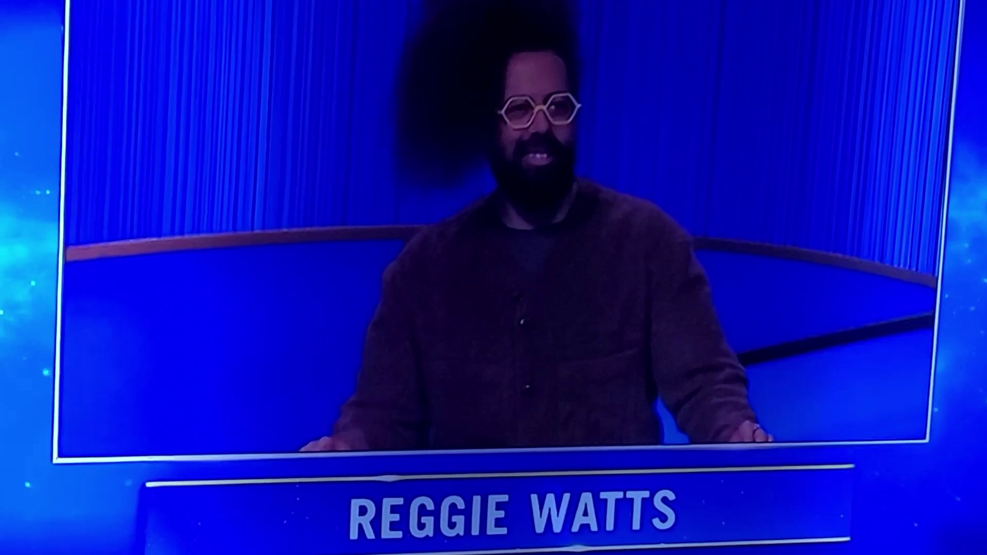 Reggie Watts on "Celebrity Jeopardy!"