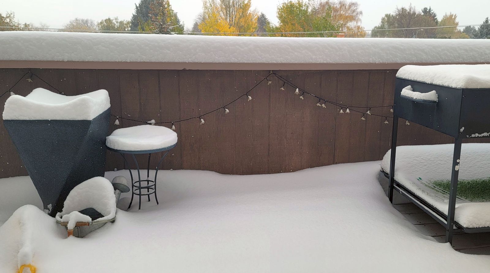 Snow in Great Falls on October 25, 2023